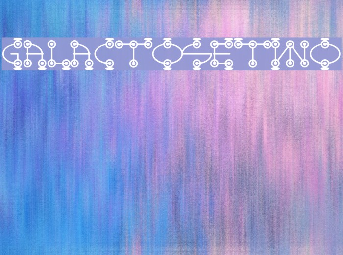 GalactoseTWO Font examples