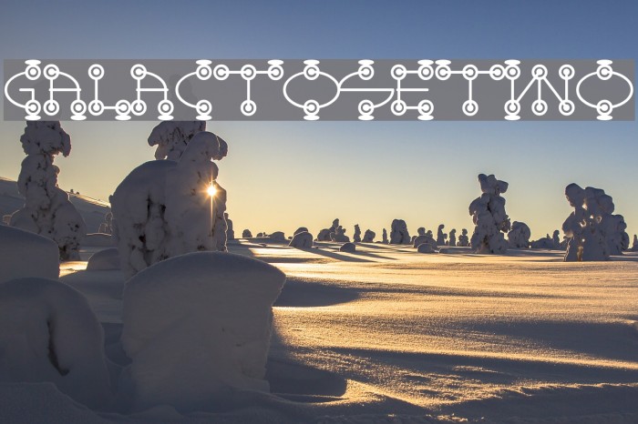 GalactoseTWO Font examples