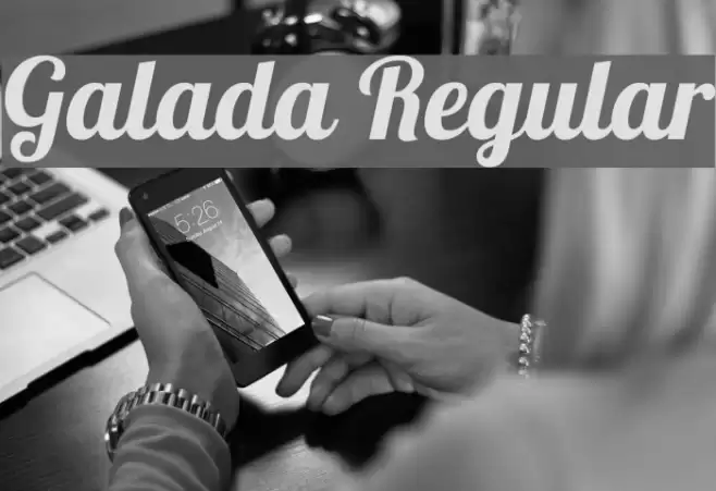 Galada Regular Font examples