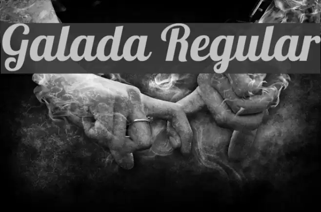 Galada Regular Font examples