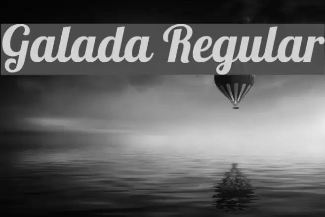 Galada Regular Font examples