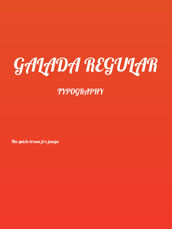 Galada Regular Poster