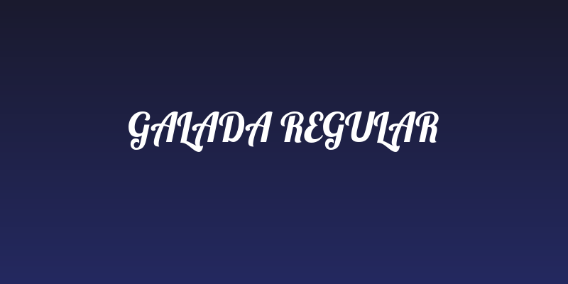 Galada Regular Social Header