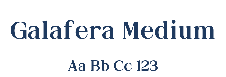 Galafera Medium Font Preview