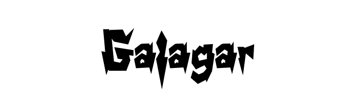 Galagar  font caratteri gratis