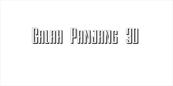 Galah Panjang 3D Logo