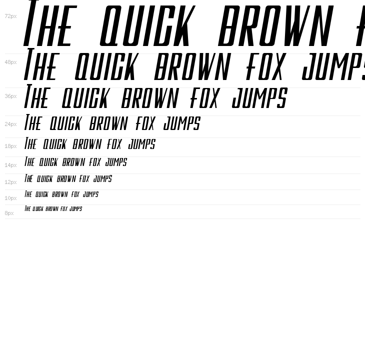 Galah Panjang Bold Italic Waterfall