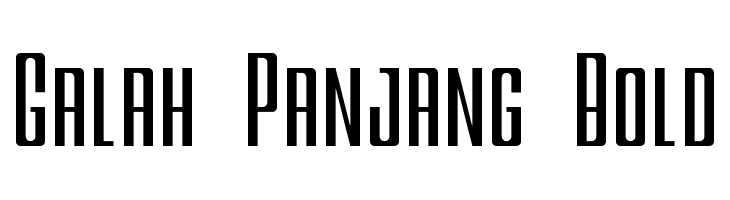 Galah Panjang Bold  Frei Schriftart Herunterladen