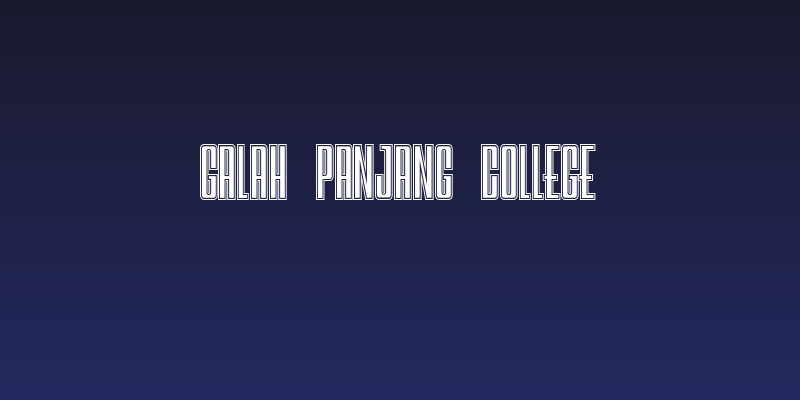 Galah Panjang College Social Header