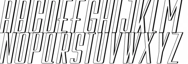 Galah Panjang Italic Шрифта ВЕРХНИЙ