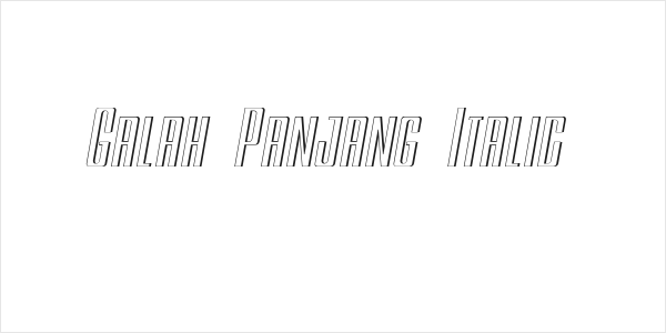 Galah Panjang Italic Logo