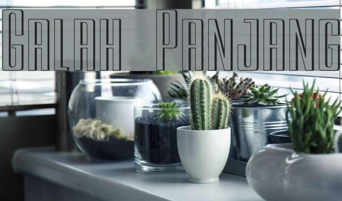 Galah Panjang Font examples
