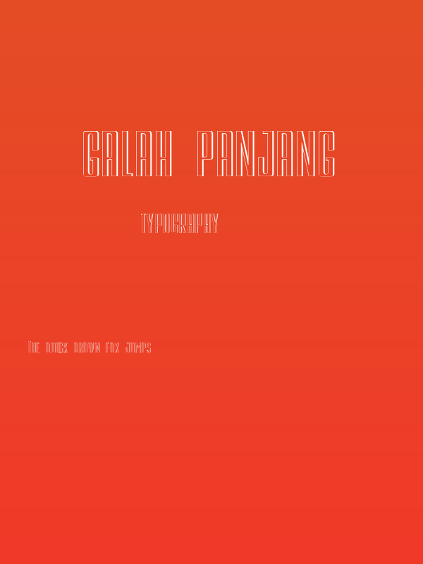 Galah Panjang Poster