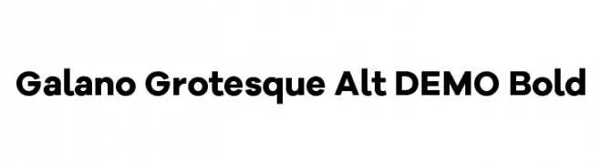 Galano Grotesque Alt DEMO Bold  font caratteri gratis