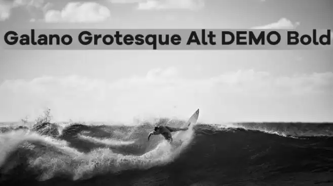 Galano Grotesque Alt DEMO Bold Font examples