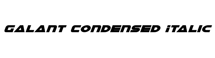 Galant Condensed Italic  नि: शुल्क फ़ॉन्ट्स डाउनलोड