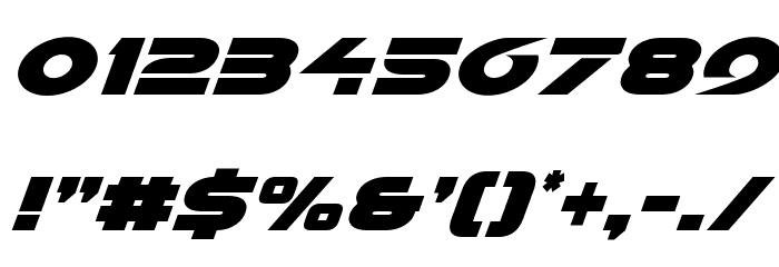Galant Condensed Italic Font OTHER CHARS