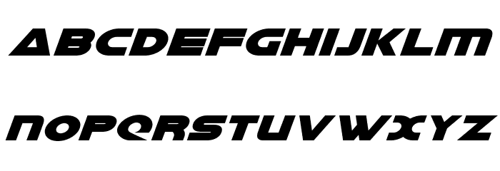 Galant Condensed Italic Font LOWERCASE