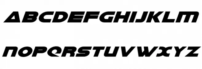 Galant Condensed Italic Schriftart Kleinbuchstaben