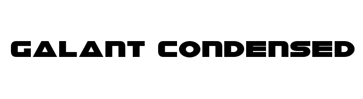 Galant Condensed  Скачать бесплатные шрифты
