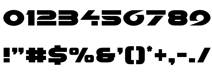 Galant Condensed Font OTHER CHARS