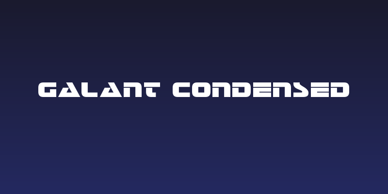 Galant Condensed Social Header