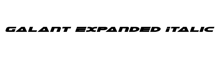 Galant Expanded Italic  les polices de caractères gratuit tlcharger