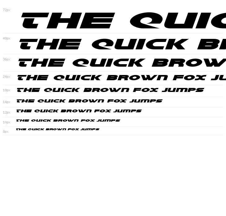 Galant Expanded Italic Waterfall