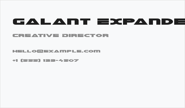 Galant Expanded Business Card