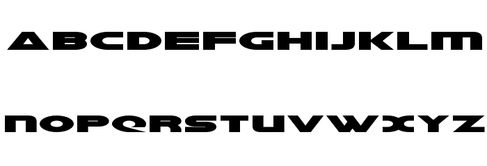 Galant Expanded Font LOWERCASE
