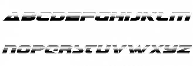 Galant Gradient Italic Schriftart Groß