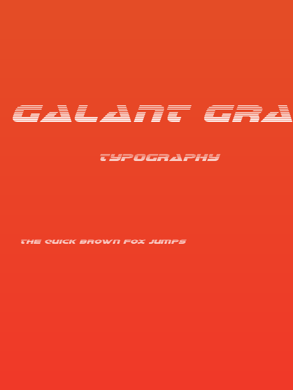 Galant Gradient Italic Poster