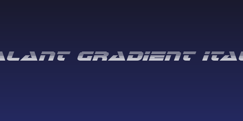 Galant Gradient Italic Social Header