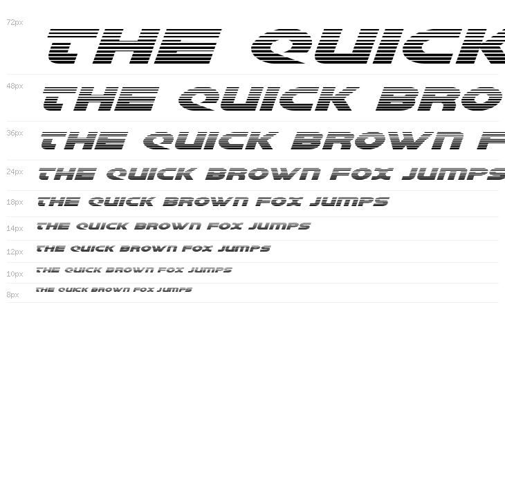 Galant Gradient Italic Waterfall