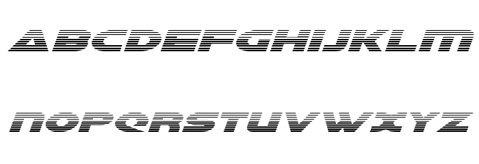 Galant Gradient Italic Font LOWERCASE