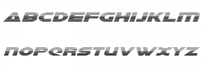 Galant Gradient Italic Schriftart Kleinbuchstaben
