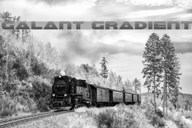 Galant Gradient Font examples