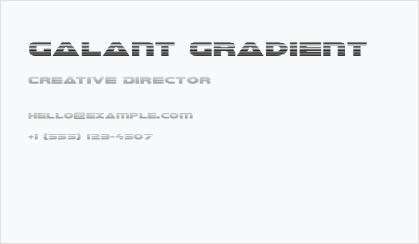 Galant Gradient Business Card