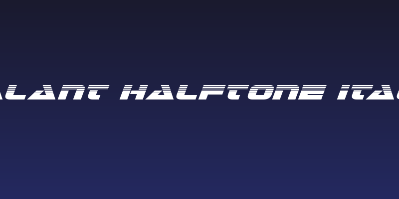Galant Halftone Italic Social Header