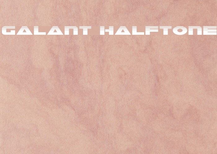 Galant Halftone Font examples