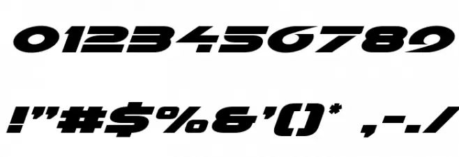 Galant Italic Font OTHER CHARS