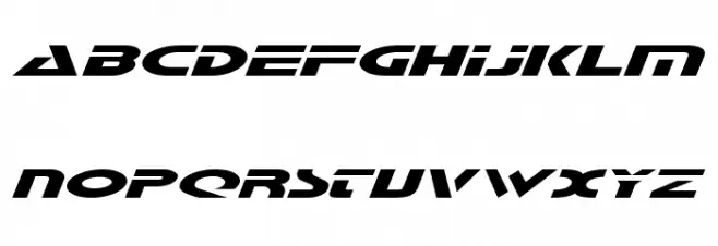 Galant Italic फ़ॉन्ट अपरकेस