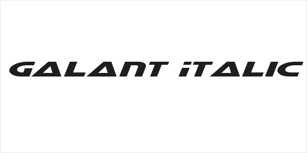 Galant Italic Logo