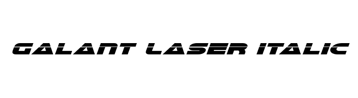 Galant Laser Italic  免费字体下载