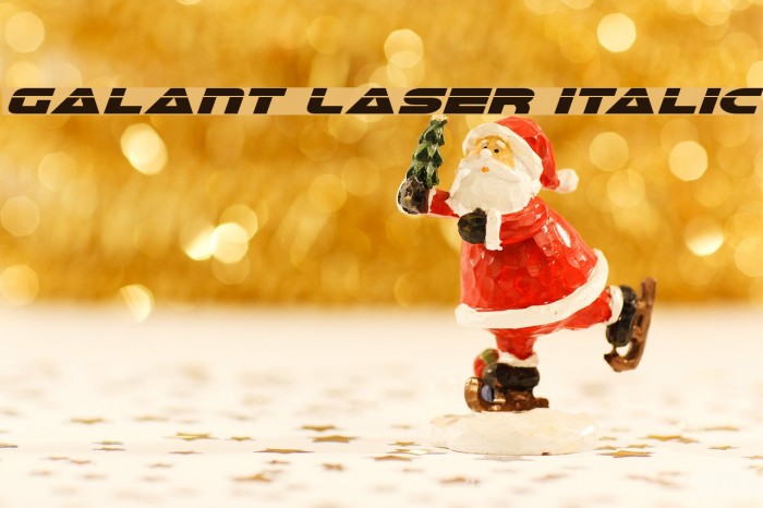 Galant Laser Italic Font examples