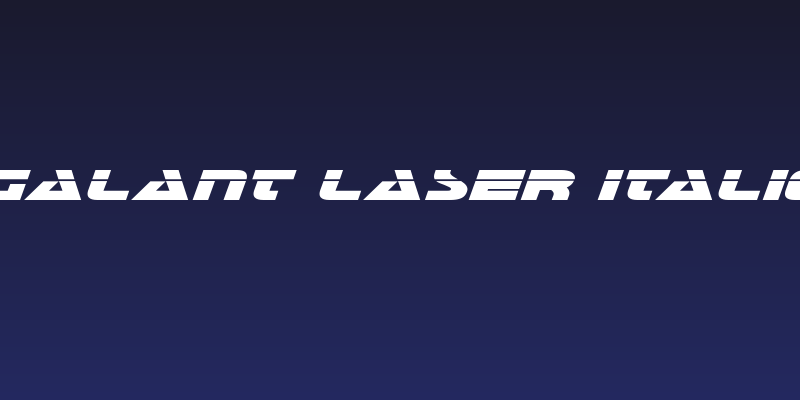 Galant Laser Italic Social Header