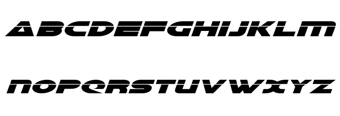 Galant Laser Italic Font LOWERCASE