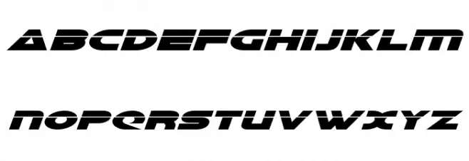 Galant Laser Italic Caratteri MINUSCOLO
