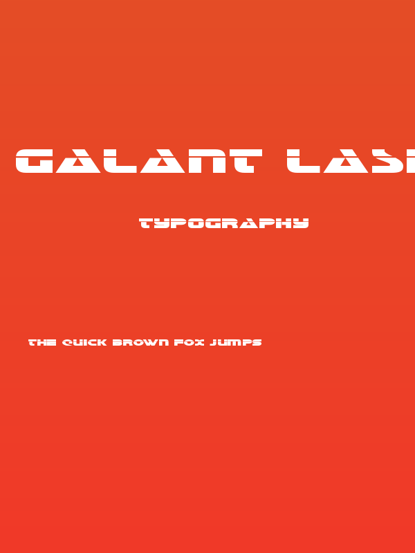 Galant Laser Poster