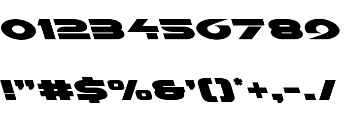 Galant Leftalic Font OTHER CHARS